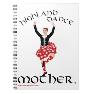Caderno Espiral Diário de Mãe de Dança das Terras Altas