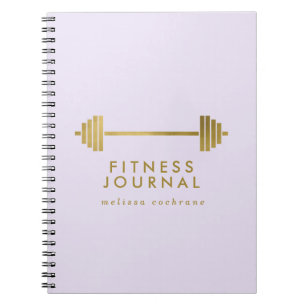 Caderno Espiral Diário de Malhação Lilac e Dourada Personalizada