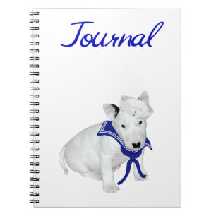 Caderno Espiral Diário de Marinheiro Bull Terrier
