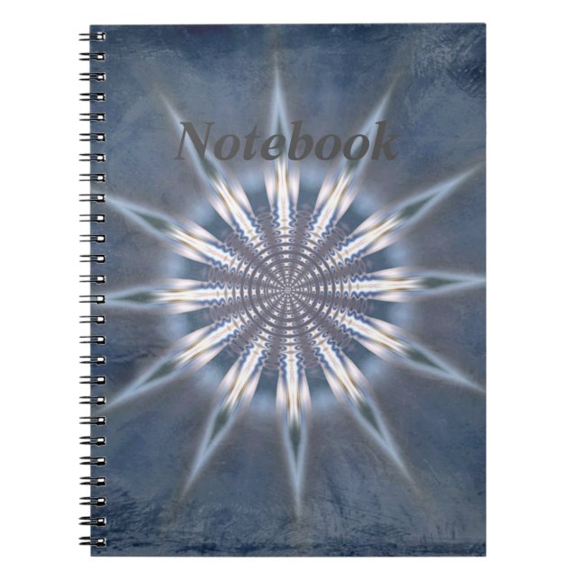 Caderno Espiral Diário de memórias monocromáticas personalizadas. (Frente)