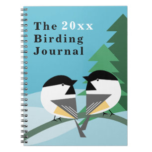 Caderno Espiral Diário de notebook de Birding