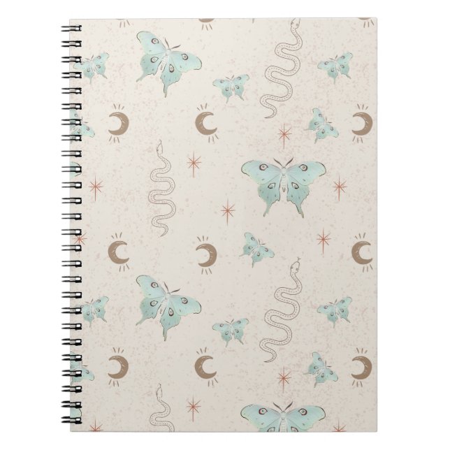 Caderno Espiral Diário de Notebook Eetético Witchy (Frente)