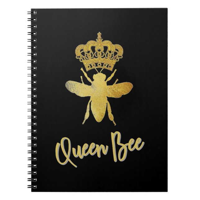 Caderno Espiral DIÁRIO de notebook espiral QUEEN BEE (Frente)