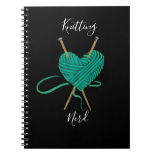 Caderno Espiral Diário de notebook para Nerd de tricô para tricota