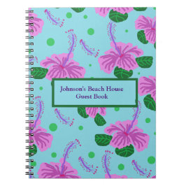 Caderno Espiral Diário de notebook tropical personalizado
