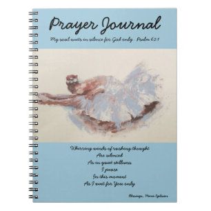 Caderno Espiral Diário De Oração Com Ballerina
