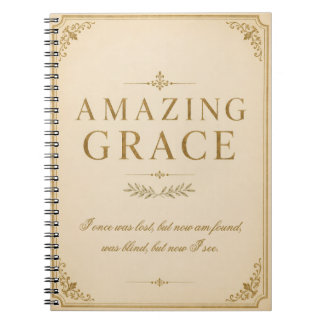 Caderno Espiral Diário de Oração da Graça Incrível | Cristão Vinta