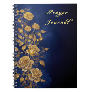 Caderno Espiral Diário de Oração das Rosas Douradas