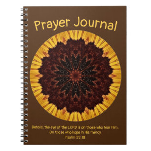 Caderno Espiral Diário de oração de Mandala