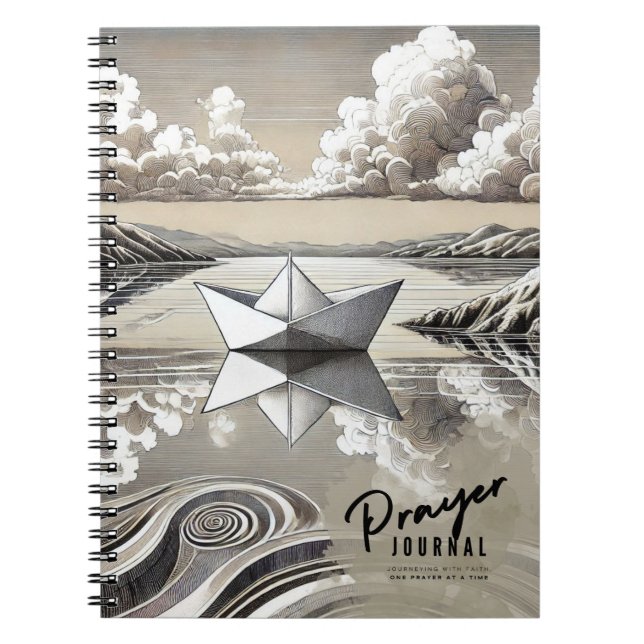 Caderno Espiral Diário de oração | Diário para notebook (Frente)