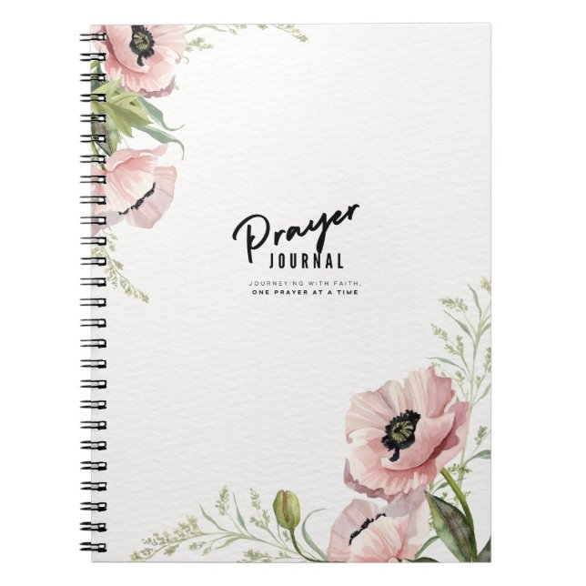 Caderno Espiral Diário de oração | Diário para notebook (Frente)
