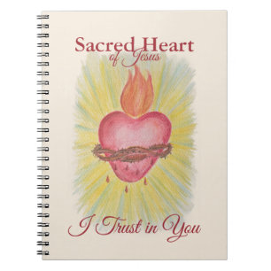 Caderno Espiral Diário de Oração do Sagrado Coração de Jesus