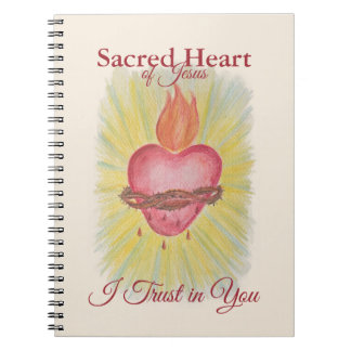Caderno Espiral Diário de Oração do Sagrado Coração de Jesus