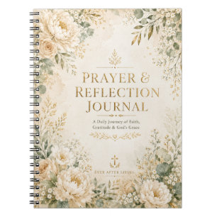 Caderno Espiral Diário de Oração e Reflexão Fé Cristã
