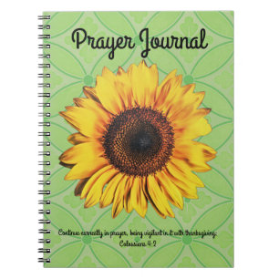 Caderno Espiral Diário de Oração Girassol Retroativo Colossiano