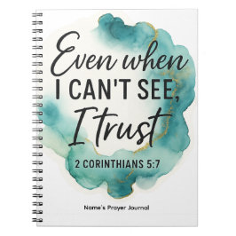Caderno Espiral Diário de Oração Personalizado | Fé Cristã