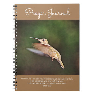 Caderno Espiral Diário de Peça de Movimento Hummingbird