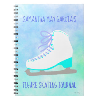 Caderno Espiral Diário de prática de skate personalizado na figura