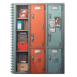 Caderno Espiral "Diário de Segundo grau hallways locker