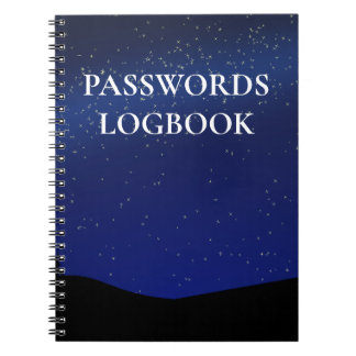 CADERNO ESPIRAL DIÁRIO DE SENHAS