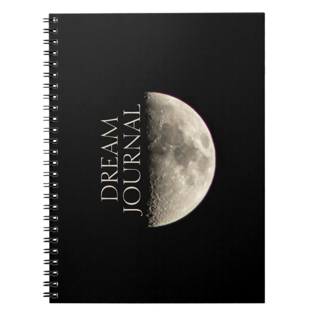 Caderno Espiral Diário de Sonho de Meia Lua  (Frente)