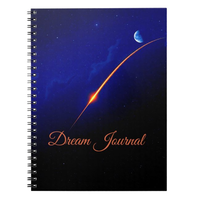 Caderno Espiral Diário de Sonho Noturno Místico (Frente)