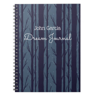 Caderno Espiral Diário de Sonho Noturno Personalizado