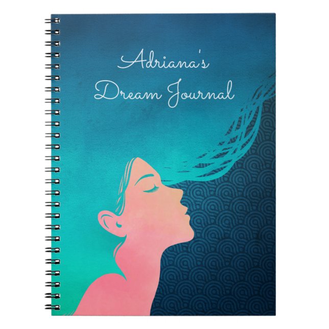 Caderno Espiral Diário de Sonho Personalizado (Frente)