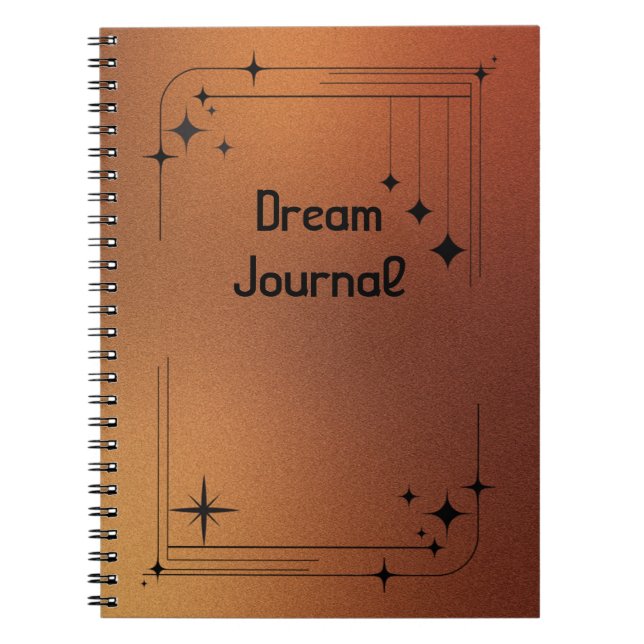 Caderno Espiral Diário de Sonhos (Frente)