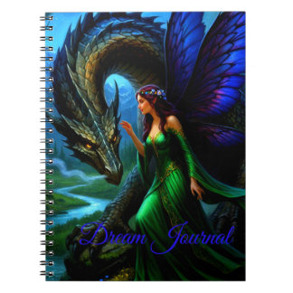 Caderno Espiral Diário de Sonhos da Fada e do Dragão