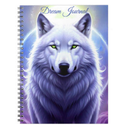 Caderno Espiral Diário de Sonhos do Lobo Majestoso