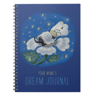Caderno Espiral Diário de Sonhos Personalizados da Abelha