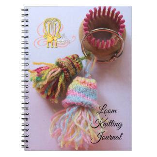 Caderno Espiral Diário de tricô de Loom