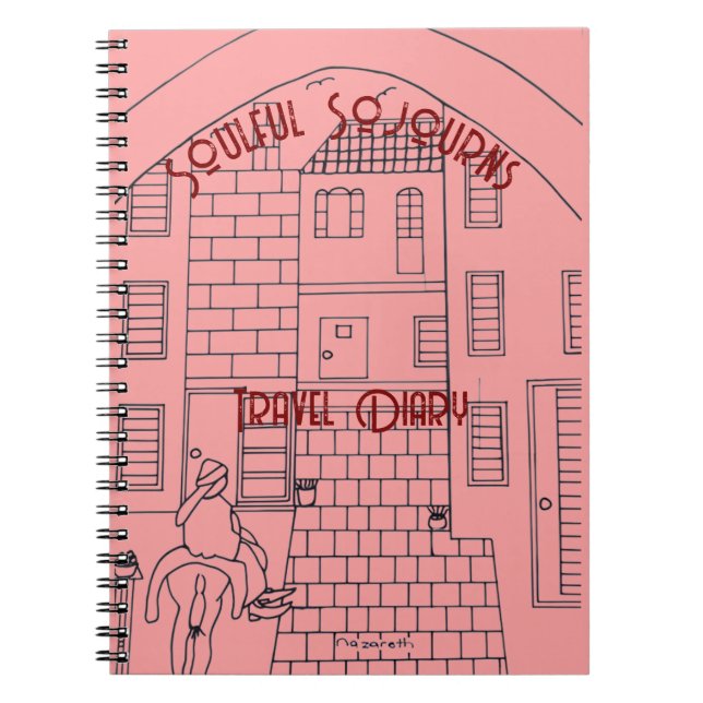 Caderno Espiral Diário de Viagem de Sopassos Soulful (Frente)