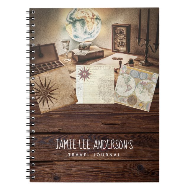 Caderno Espiral Diário de Viagens Aventuras da Aposentadoria Pai A (Frente)