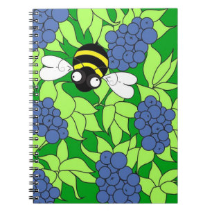 Caderno Espiral Diário Delight de Blueberry