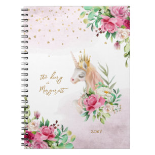 Caderno Espiral Diário Diário da Garota de Ilustração Mágica do Un