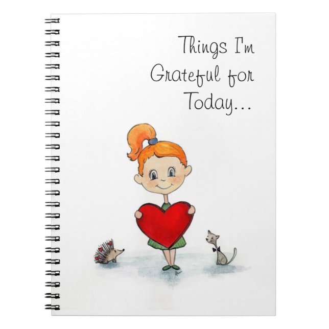 Caderno Espiral Diário diário da gratitude (Frente)