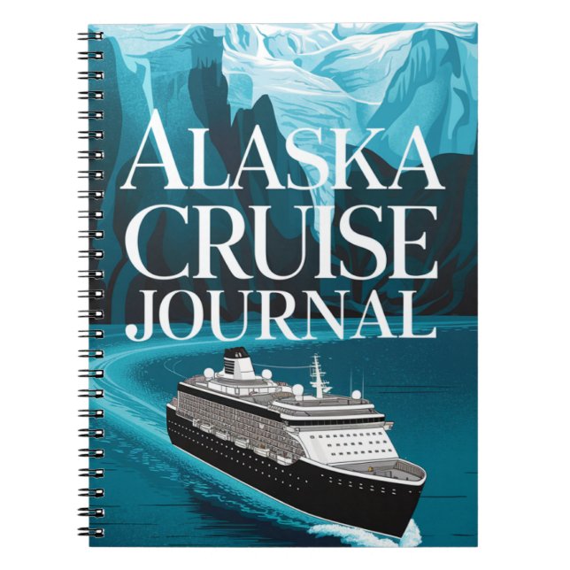 Caderno Espiral Diário do Alaska Cruise (Frente)