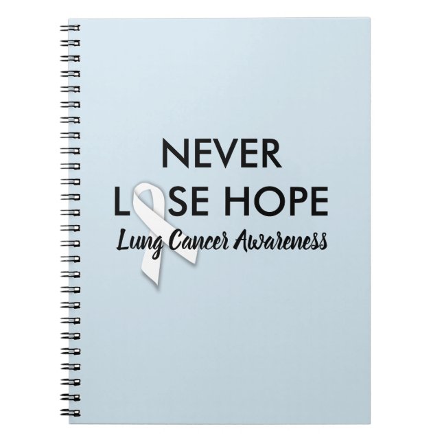 Caderno Espiral Diário do câncer pulmonar (Frente)