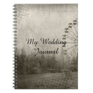 Caderno Espiral Diário do casamento do chapéu alto do carnaval d
