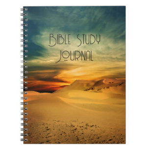 Caderno Espiral Diário do Estudo de Bíblia do Deserto Skies