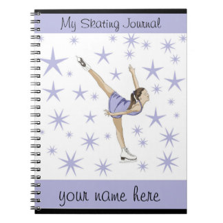 Caderno Espiral Diário do patinagem artística
