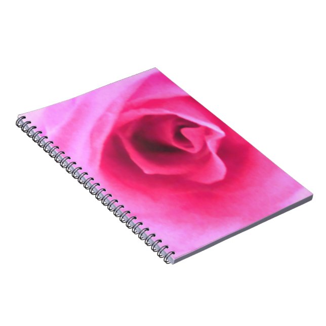 Caderno Espiral Diário do rosa do rosa (Lado Direito)