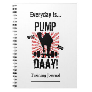 Caderno Espiral Diário do treinamento do exercício do dia da bom