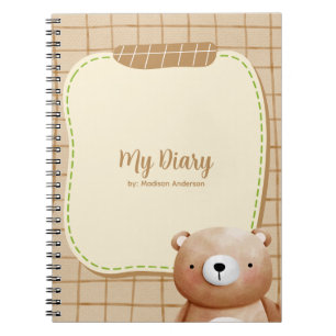 Caderno Espiral Diário do Urso de Teddy