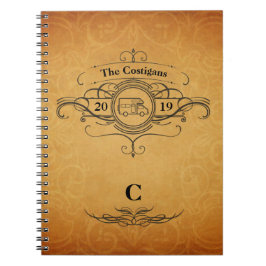 Caderno Espiral Diário do viagem do estilo rv Motorhome do vintage