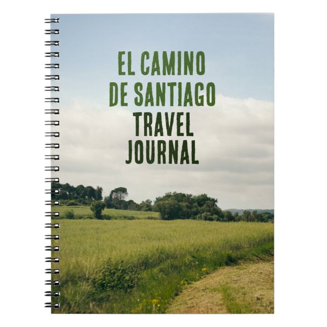 Caderno Espiral Diário do Viagem El Camino de Santiago (Frente)