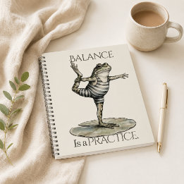 Caderno Espiral Diário “Equilíbrio é uma Prática”