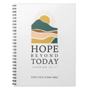 Caderno Espiral Diário Esperança Além de Hoje